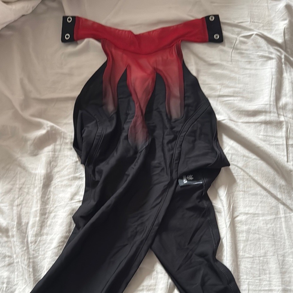 Black flames slit dress - Badinka